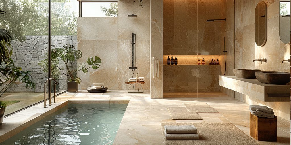 Travertine Bath